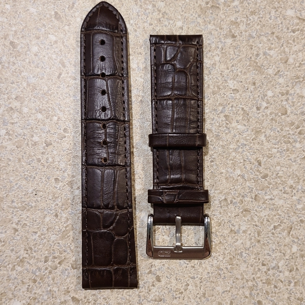 Unused Aligator Leather 22mm Watch Strap
